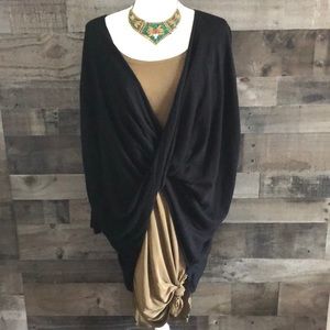 Molly Green Wrap Twist Sweater